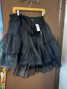 torrid Black Layered Tulle Skater Skirt